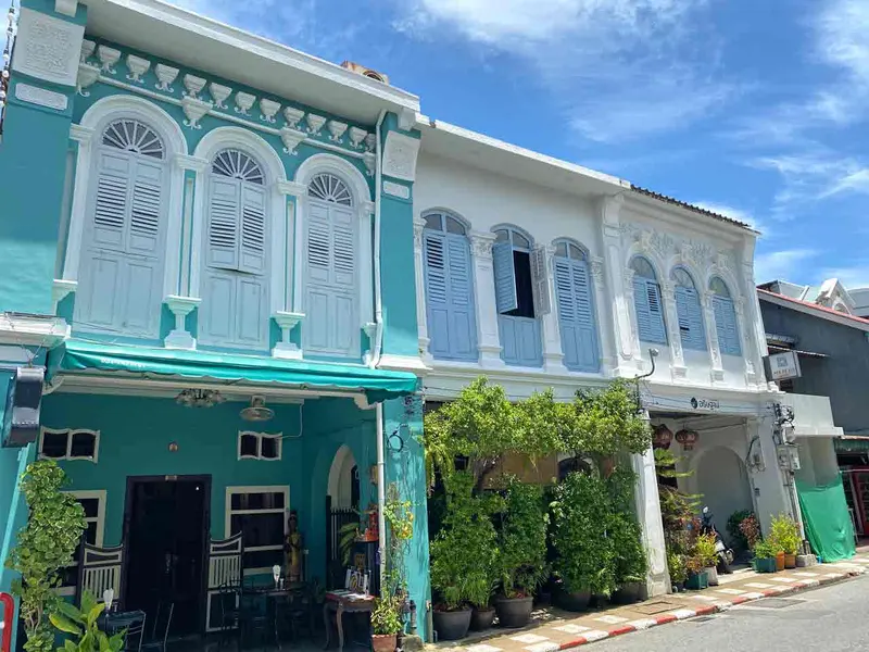 Sino-Portuguese shophouses in Phuket Old Town