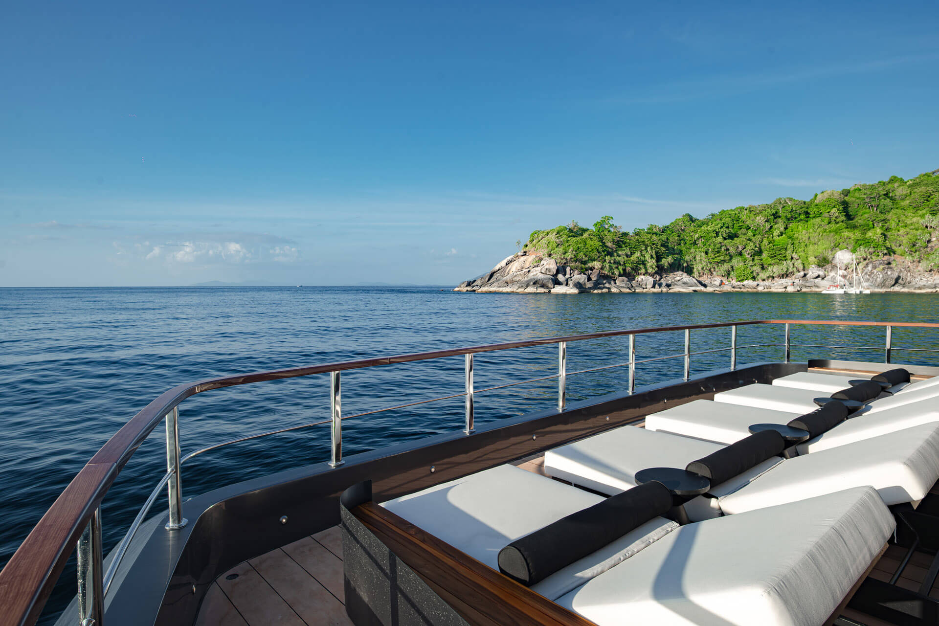 Foredeck loungers — NOAH Catamaran Phuket